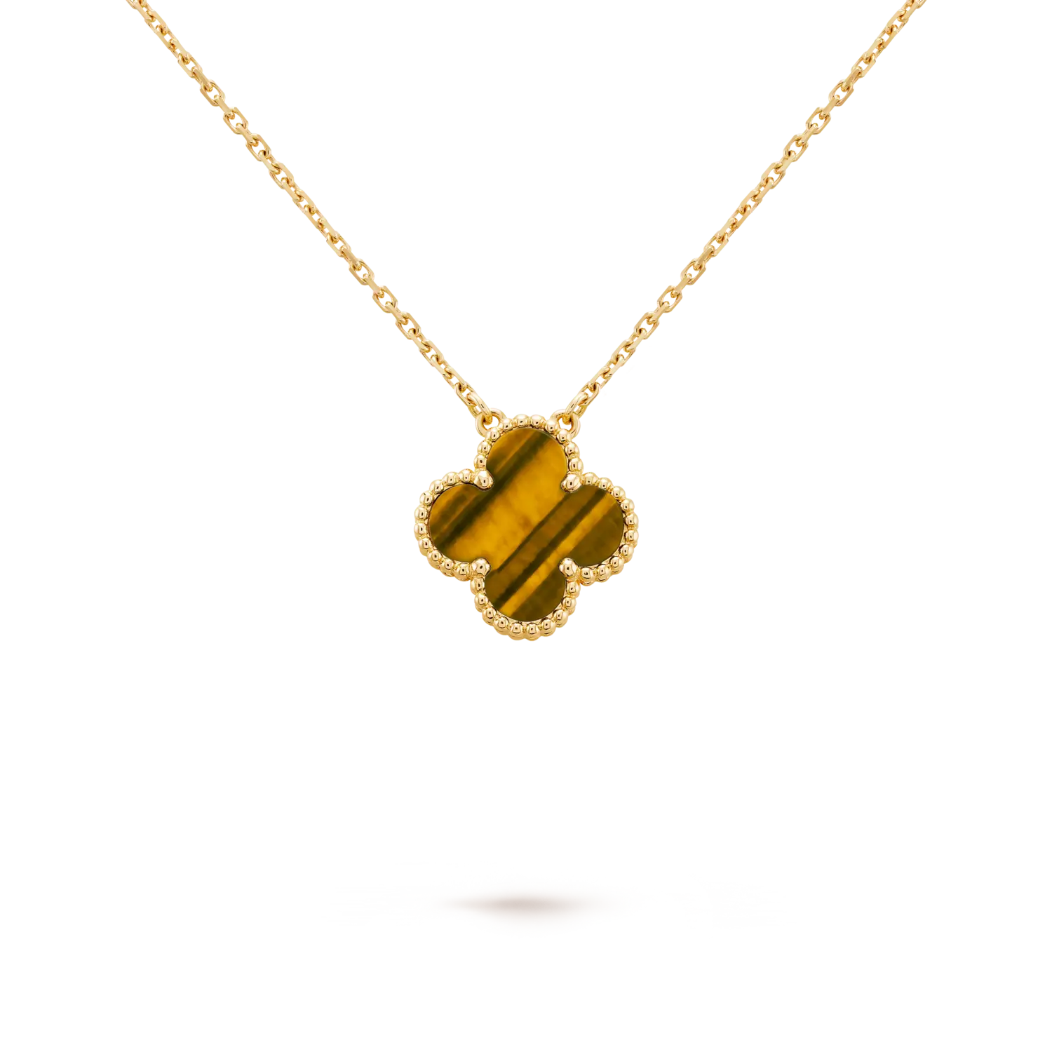 

Кулон Van Cleef & Arpels Vintage Alhambra, 18-ct желтое золото, тигровый глаз