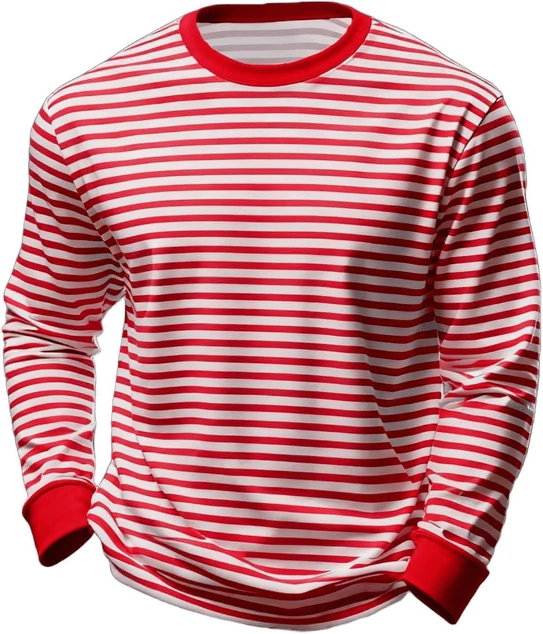 

Футболка Cambkatl Casual с длинным рукавом и полосками
