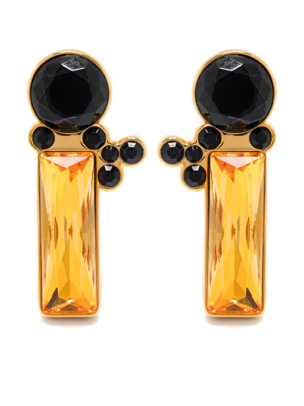 

Серьги с кристаллами JIL SANDER, золотой