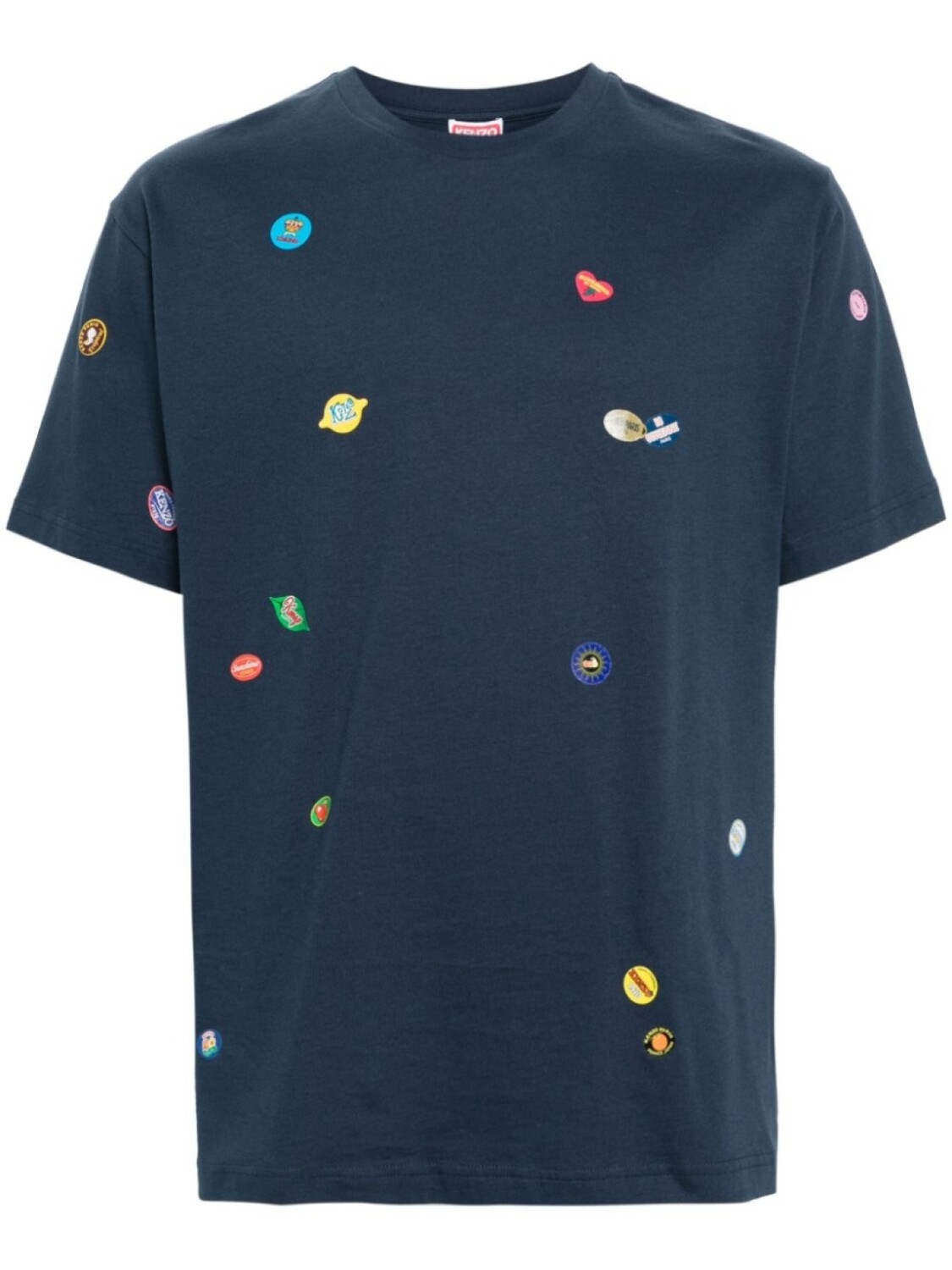 

Kenzo футболка Fruit Stickers, синий