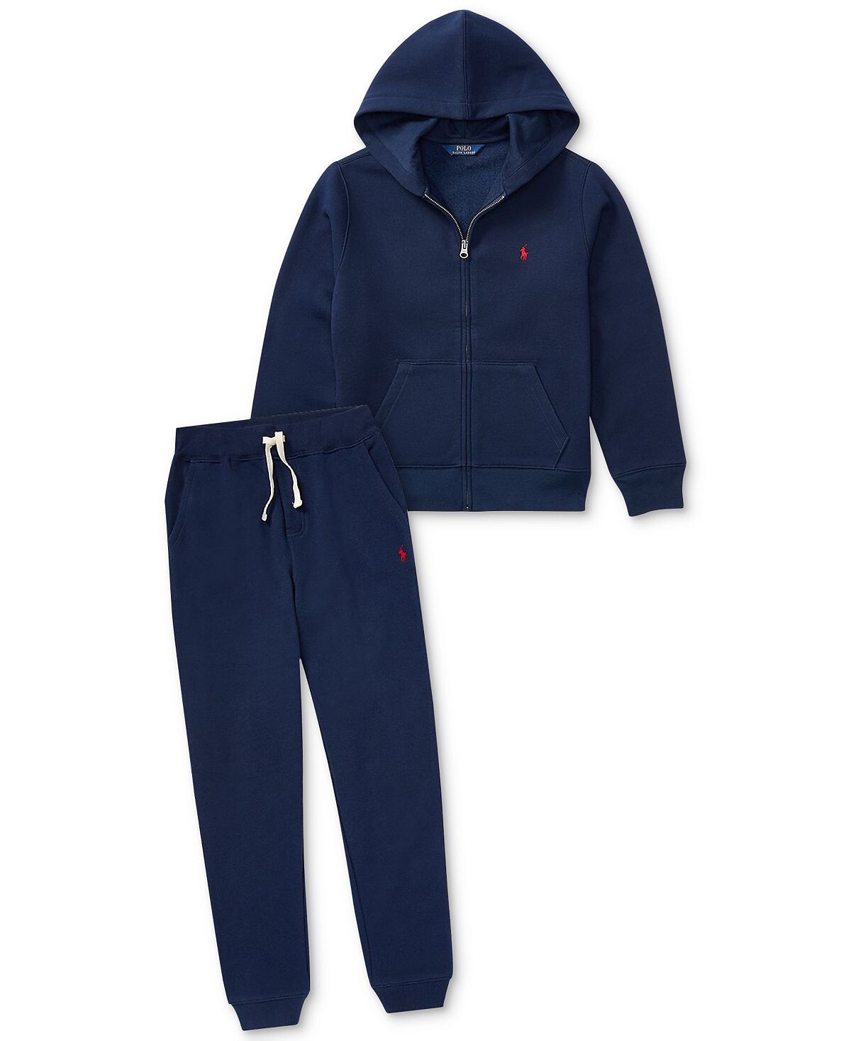 Толстовка на молнии из хлопкового флиса для больших мальчиков Polo Ralph Lauren — фото 3