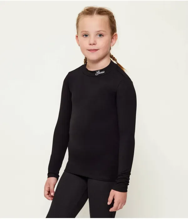Полуводолазка slim fit Guess, черный