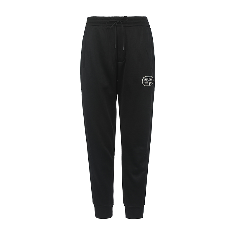 SS23 Вязаные спортивные брюки мужские черные EMPORIO ARMANI