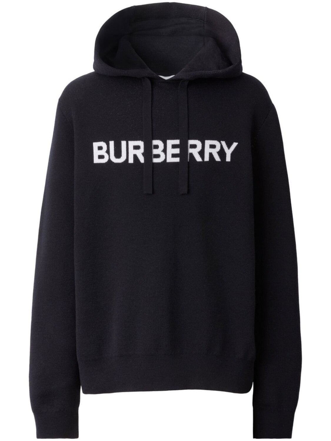 

Худи с кулиской и логотипом Burberry, синий