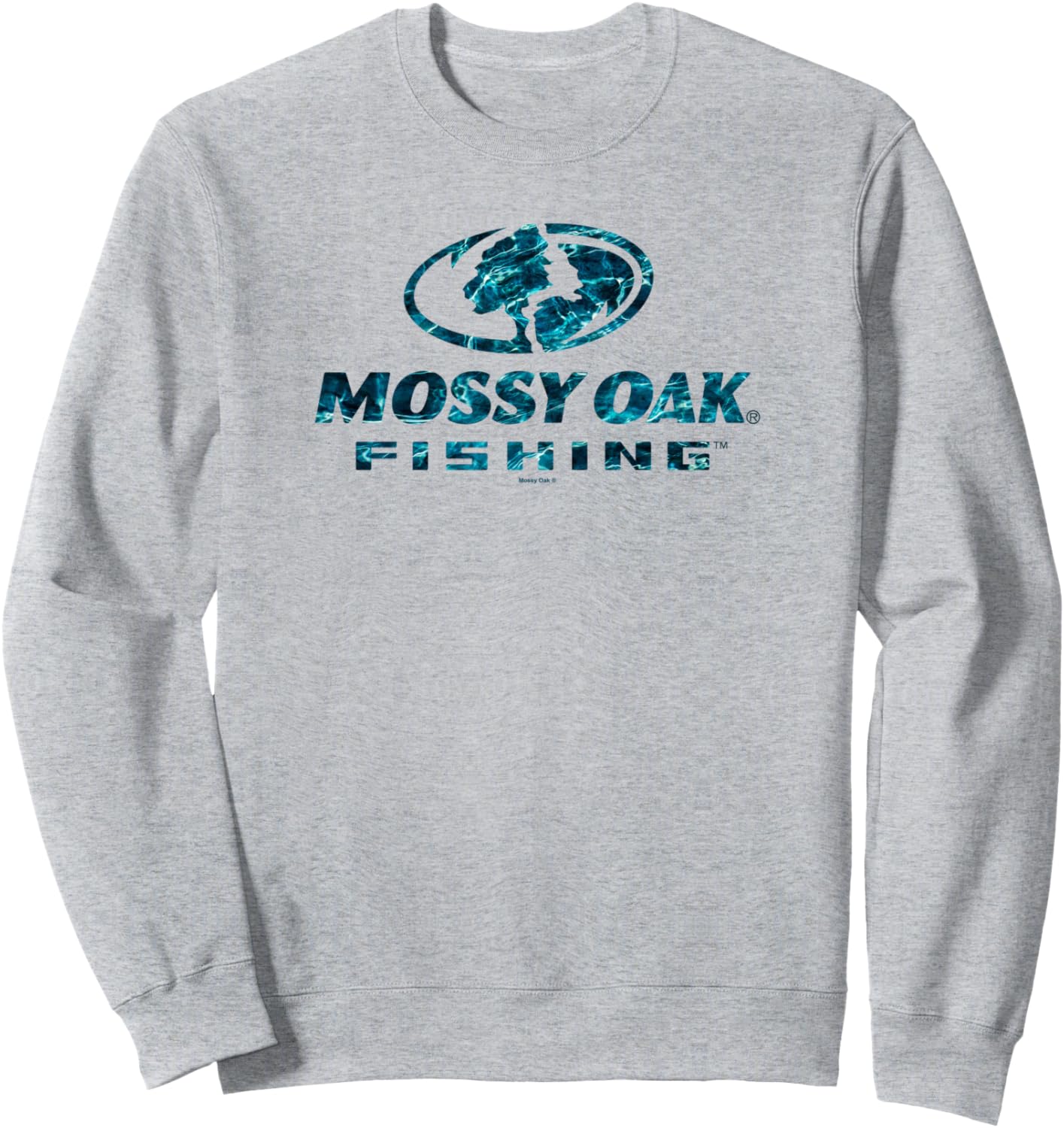 

Толстовка Mossy Oak Fishing Open Water Classic Blue Logo, серая, Серый, Толстовка Mossy Oak Fishing Open Water Classic Blue Logo, серая
