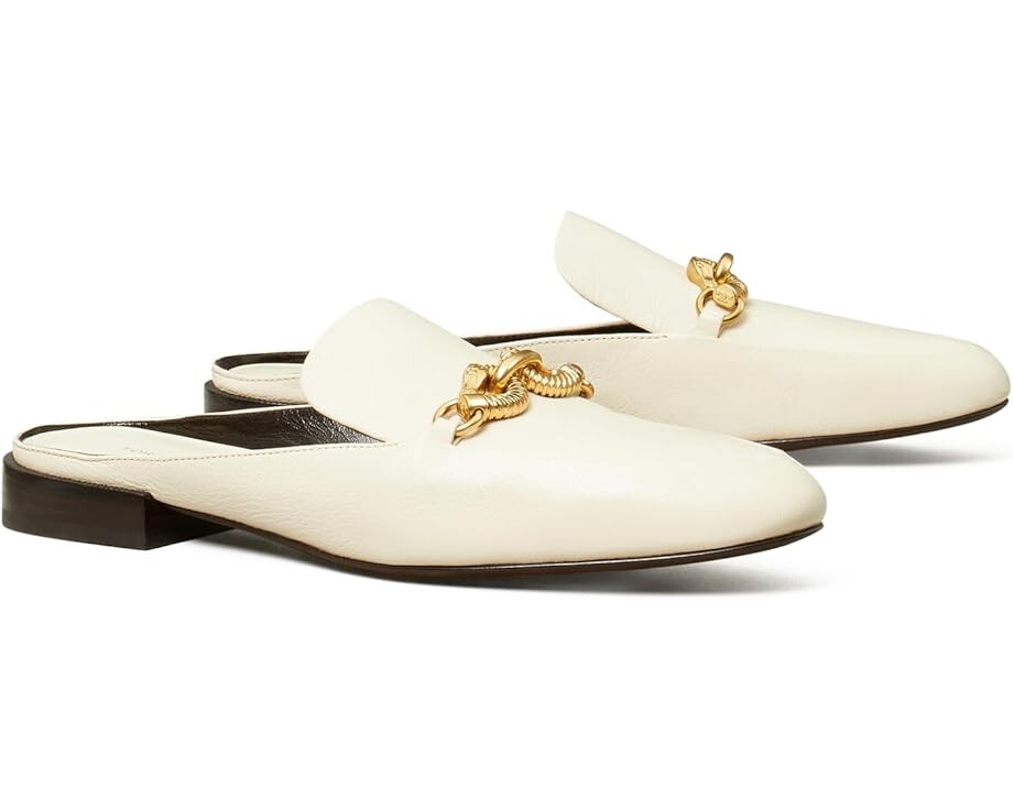

Лоферы Tory Burch Jessa Backless Loafers, цвет Light Cream