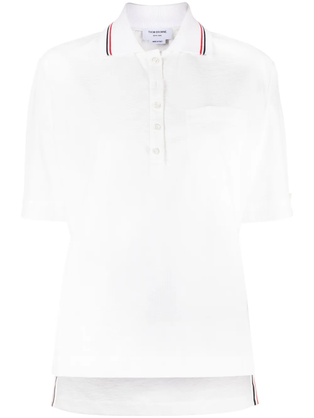 

Рубашка поло с полосками RWB THOM BROWNE, белый
