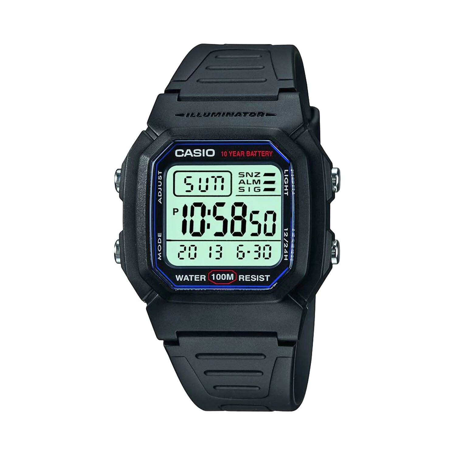 

Классические мужские часы Casio с цифровым хронографом - W800H-1AV CITIZEN DRIVE