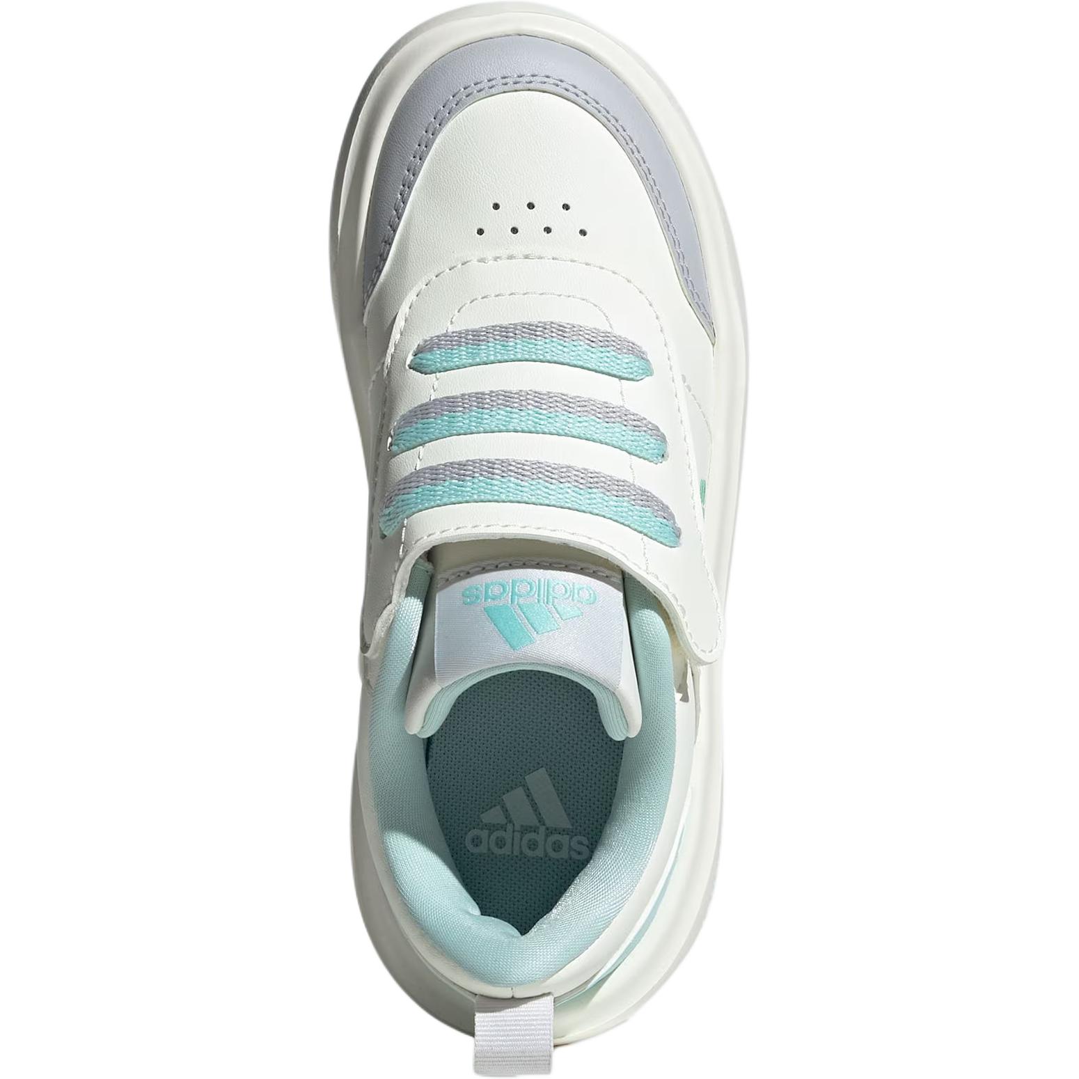 Износостойкие низкие детские кроссовки Park St для детей от 3 до 7 лет Adidas, бежевый/синий/серый — фото 3