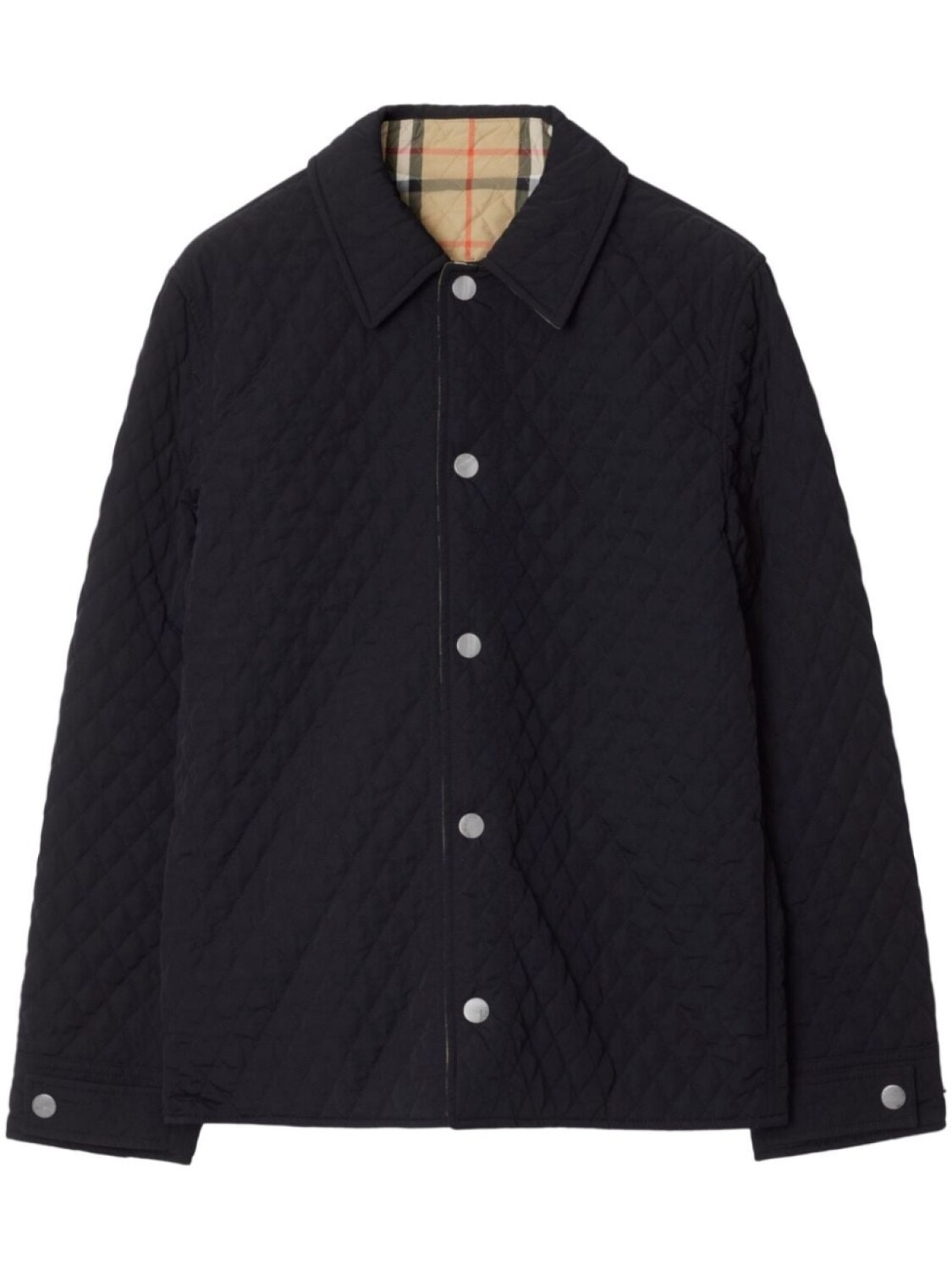 

Burberry стеганая двусторонняя куртка, черный