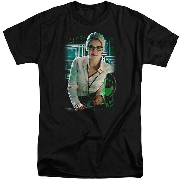 

Футболка Arrow Felicity Smoak с коротким рукавом, взрослая, удлиненная Licensed Character