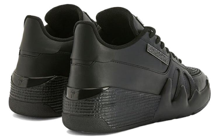 Женские кроссовки Giuseppe Zanotti с кристаллами Talon, черные — фото 3
