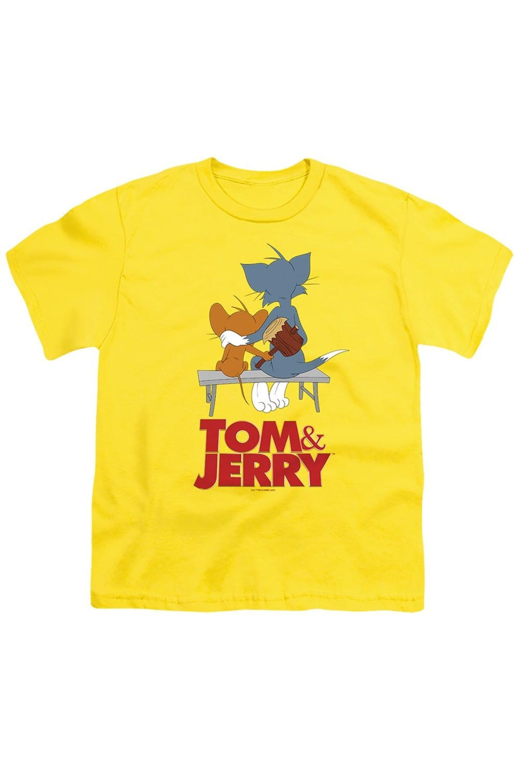 

Футболка с коротким рукавом для детей "Парковая скамейка" из мультфильма Tom And Jerry Gildan, желтый