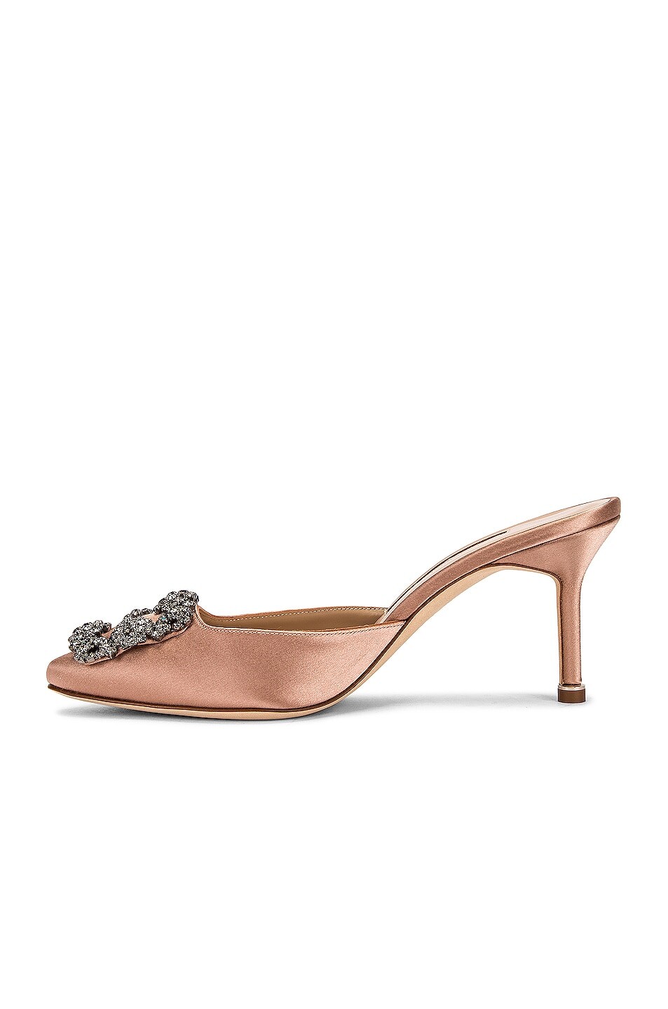 Мюли женские Hangisimu 70 Mule Manolo Blahnik, цвет Nude — фото 4