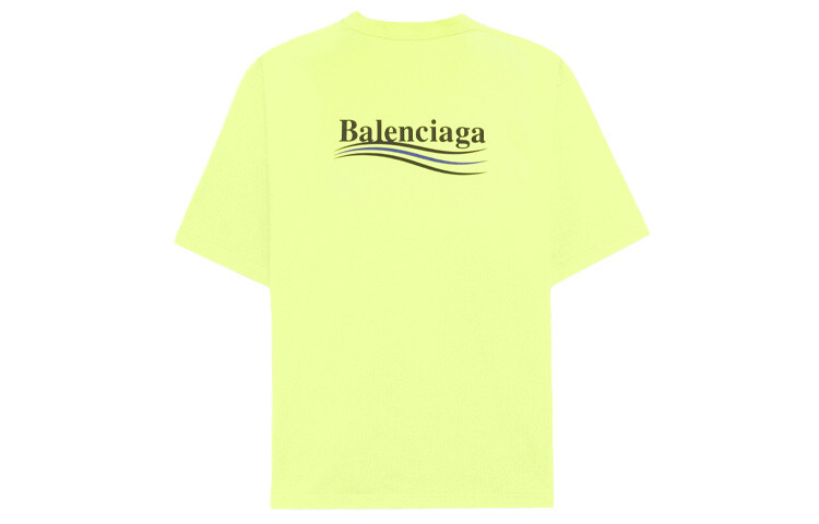 

Футболка женская Balenciaga, неоново-желтый