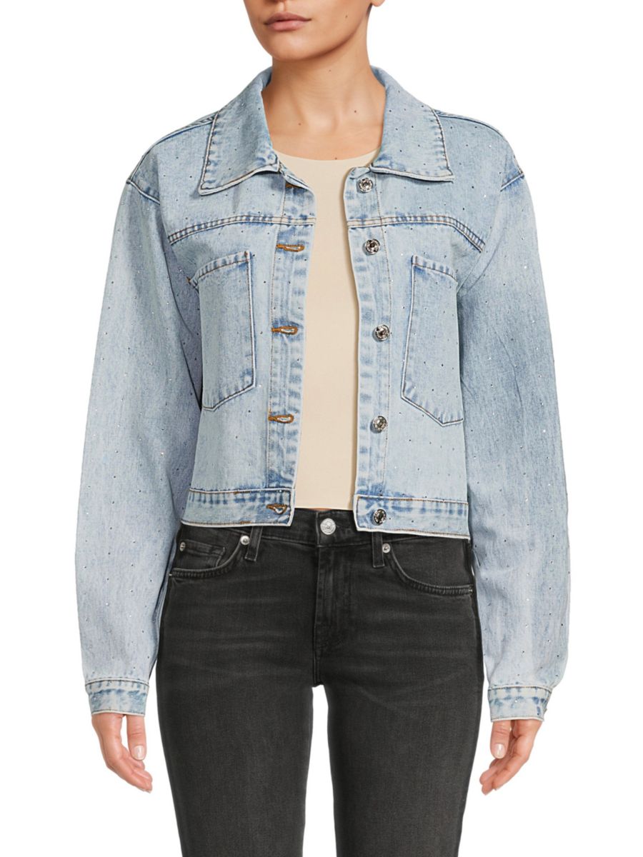 

Выцветшая джинсовая куртка Ashley Vintage Charm, цвет Acid Blue