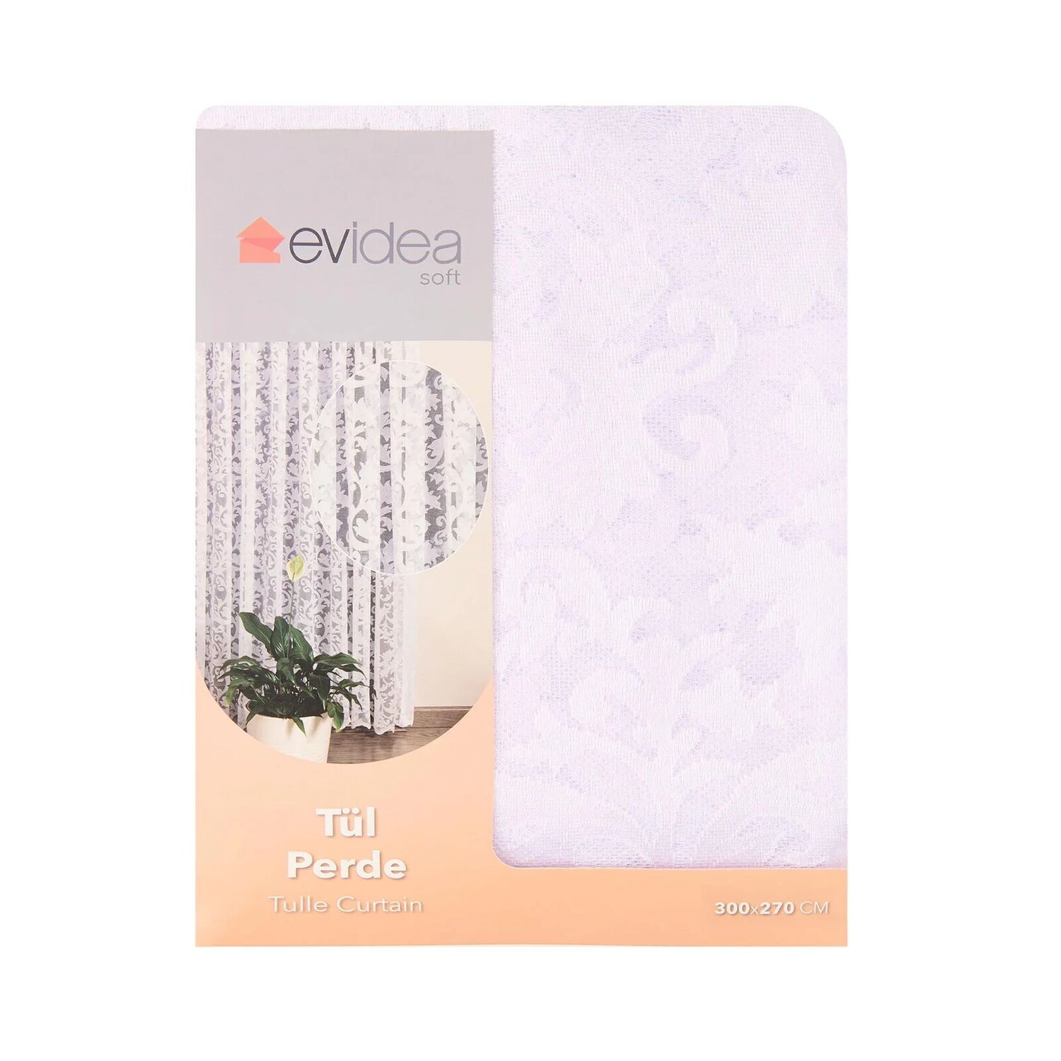 

Тюлевая занавеска Evidea Soft Charlot - Белый - 300x270 см