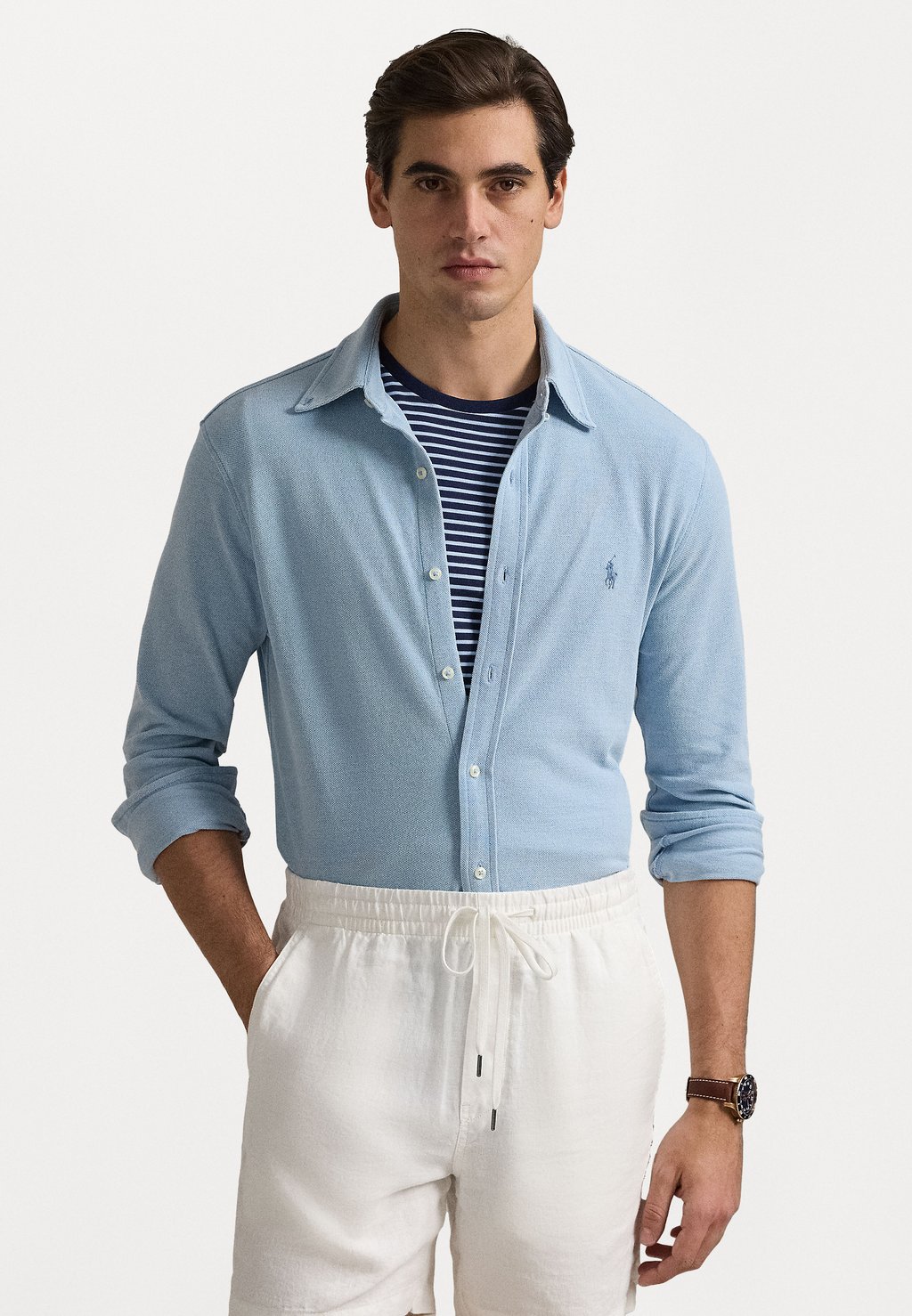 

Рубашка FEATHERWEIGHT MESH SHIRT Polo Ralph Lauren, синий