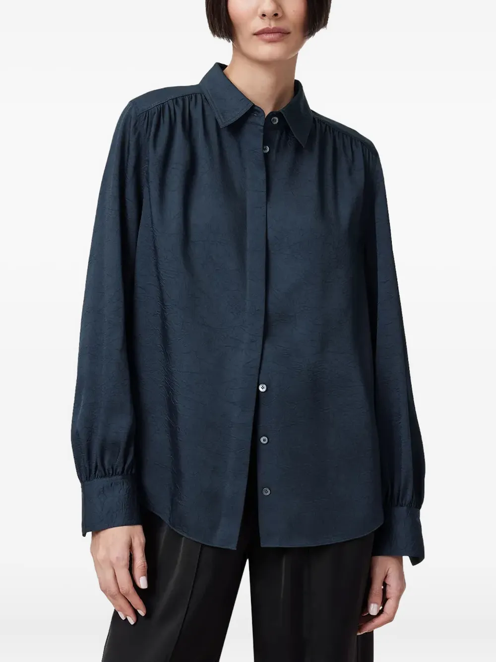 

Рубашка Aggie со сборками Allsaints, синий