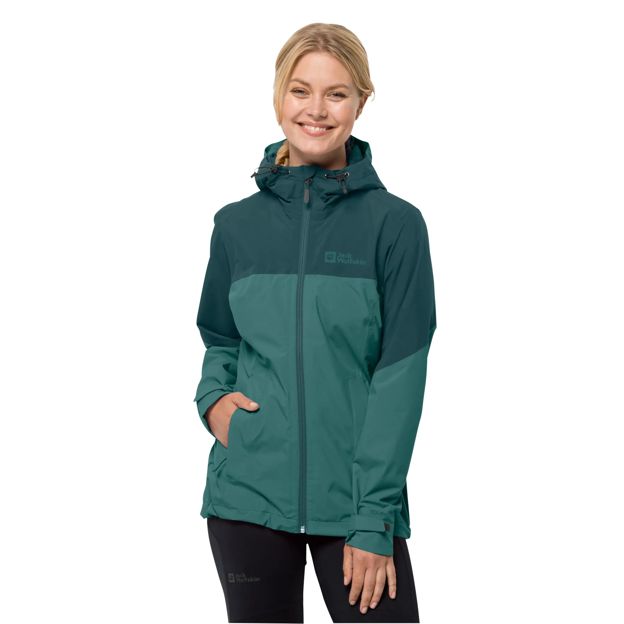 

Функциональная куртка Jack Wolfskin "WEILTAL 2L JKT W", с капюшоном, цвет Petrol