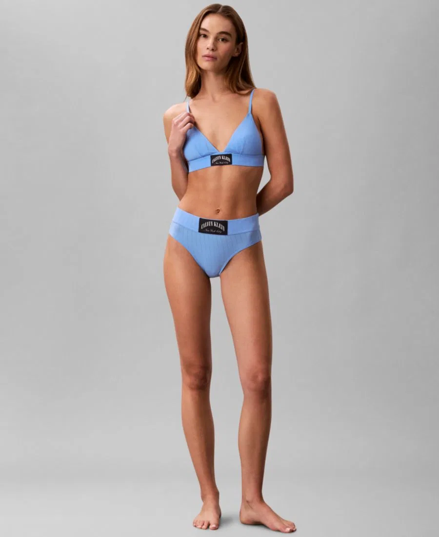 Женский спортивный треугольник Heritage Athletic Lightly Lined Triangle QF8886 Calvin Klein, синий — фото 2