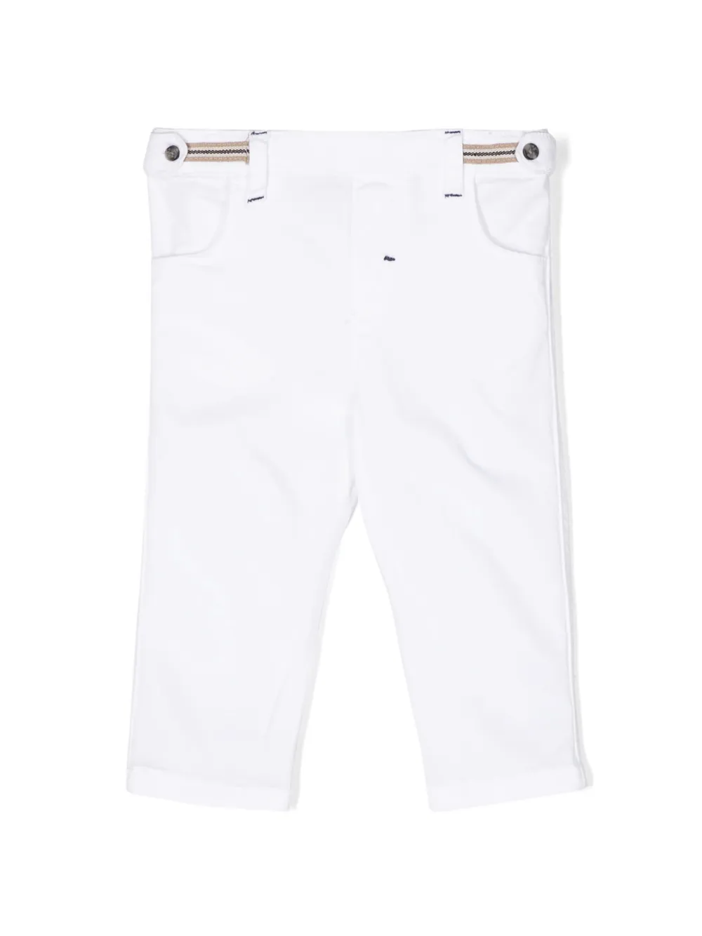 

Брюки с нашивкой-логотипом Tartine Et Chocolat, белый