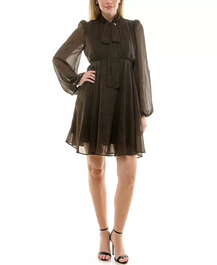 

Женское мини-платье с завышенной талией и завязкой Taylor