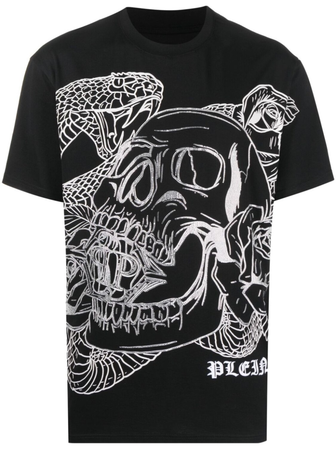 

Philipp Plein футболка с графичным принтом, черный