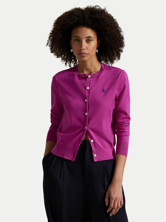 

Кардиган slim fit 211971871010 Polo Ralph Lauren, фиолетовый