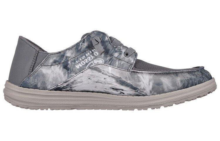 Свободная посадка Кроссовки для жизни Мужские низкие серые Skechers — фото 2