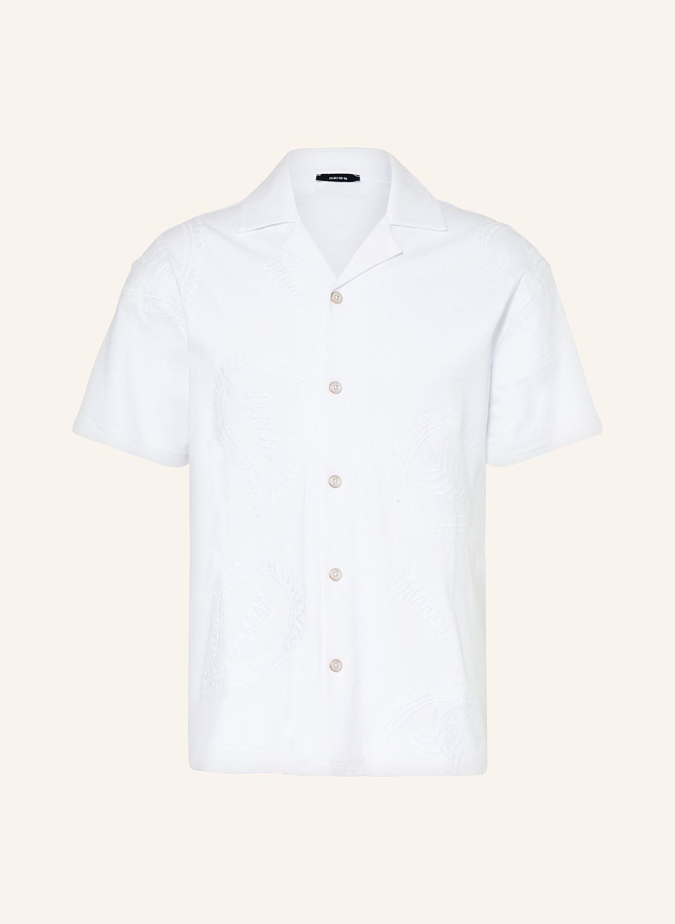 

Рубашка Stockwell Regular Fit Resort Reiss, белый