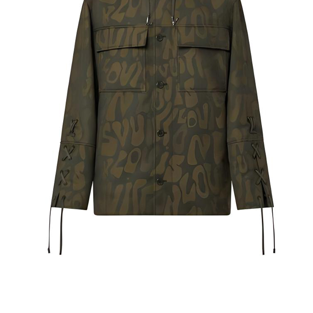 

Подержанная оверсайз рубашка с принтом логотипа LOUIS VUITTON, умбра, Желтый, Подержанная оверсайз рубашка с принтом логотипа LOUIS VUITTON, умбра