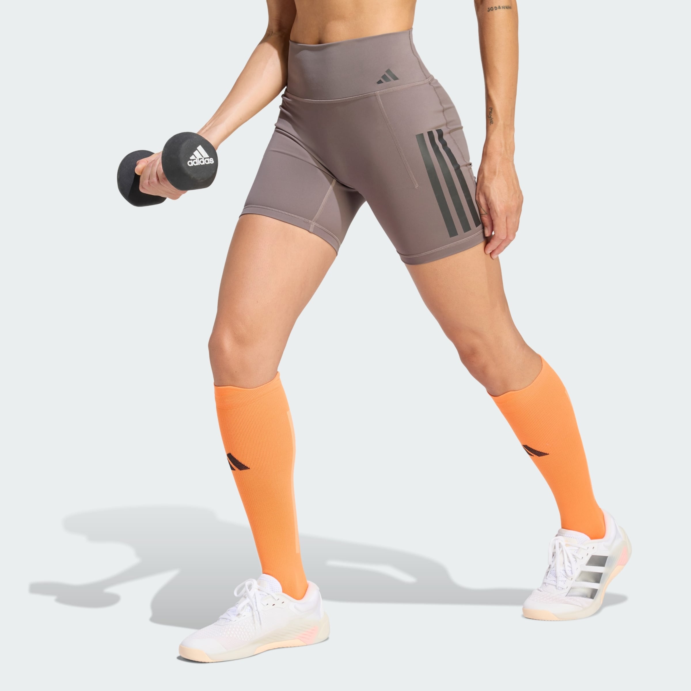 Adidas Performance Узкие спортивные шорты 'Optime' в темно-сером цвете — фото 2