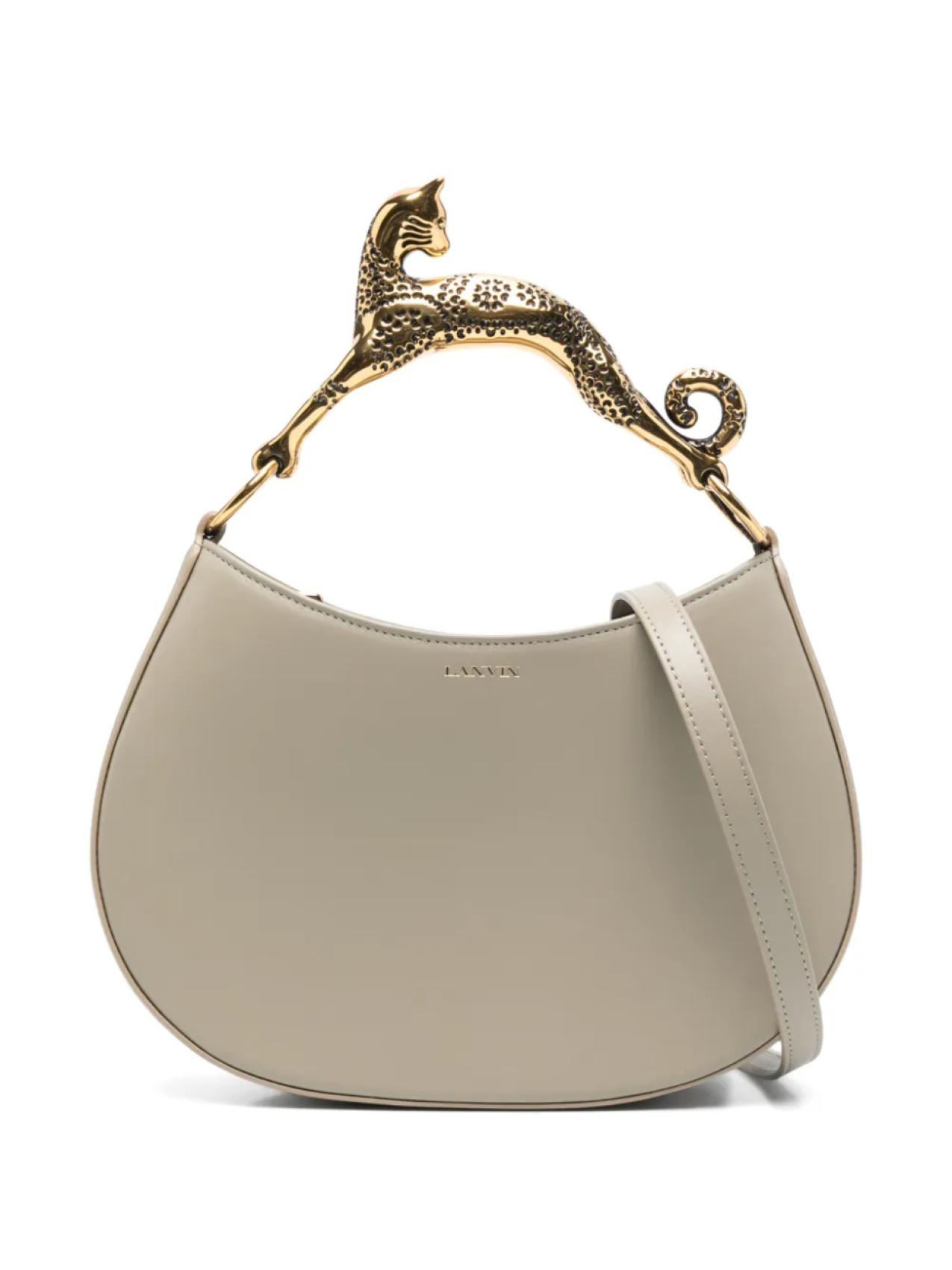 

Сумка-тоут из кошачьей кожи Lanvin, зеленый