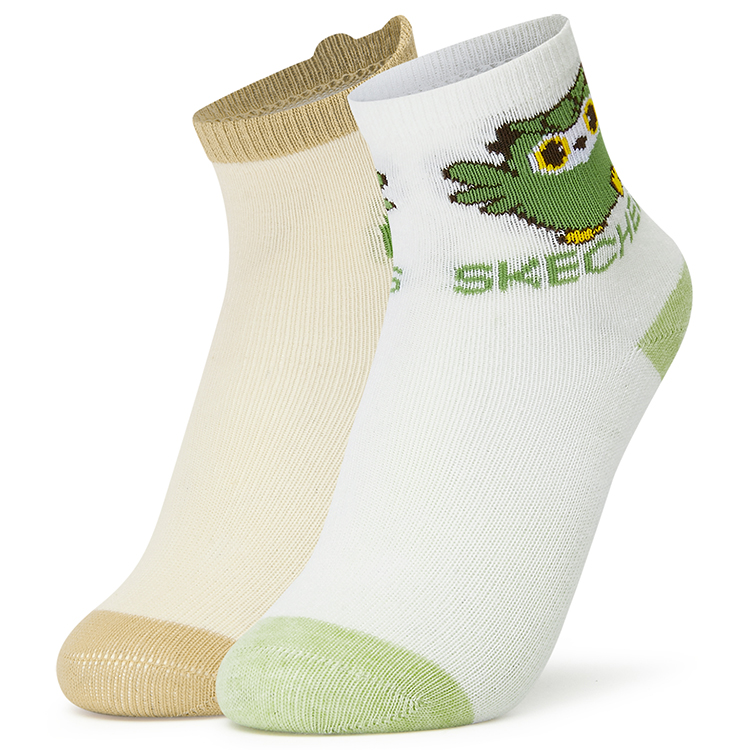 

Skechers Носки 2 пары Ivory White/Tofu White Kids'