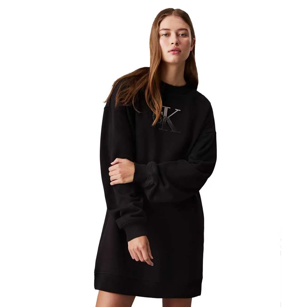 

Платье Calvin Klein Embroidered Monologo, черный