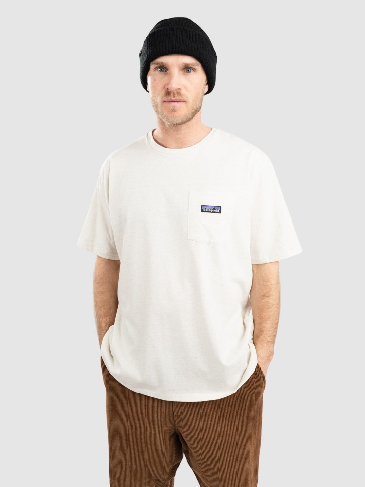 Футболка Patagonia Daily Pocket T-Shirt, birch white — фото 4