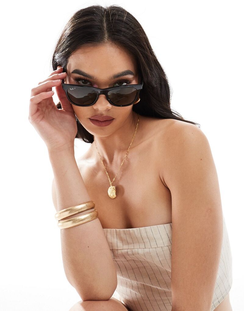 

Ray-Ban – Черные круглые солнцезащитные очки