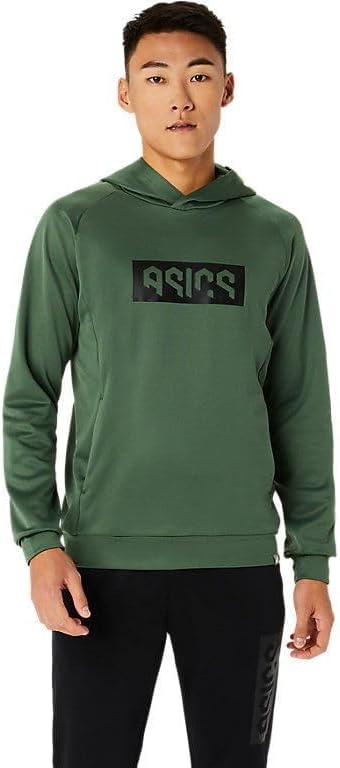 

Кроссовки ASICS 2031E234 для тренировок мужчин, толстовка с капюшоном из флиса с шестиугольным графическим рисунком ASICS, зеленый