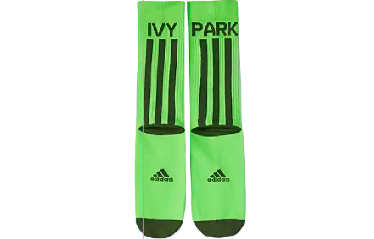 Носки adidas originals x IVY PARK Crossover Contrasting Colors Logo Sports Mid Calf Socks 3 Pairs White / Gray / Green HM2598 — фото 3