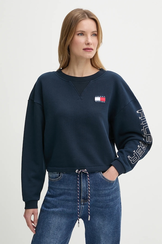 

Хлопковая блузка SAILING Tommy Hilfiger, темно-синий