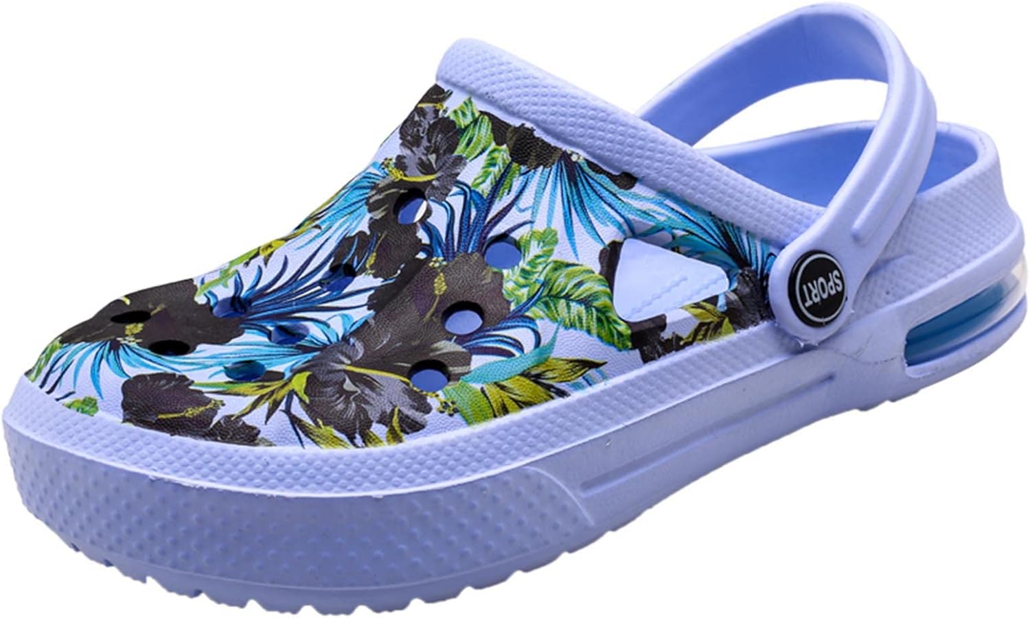 

Женские сабо YUKTOPA, унисекс, летние садовые сабо, нескользящие, быстро сохнущие сандалии, повседневные тапочки, синий