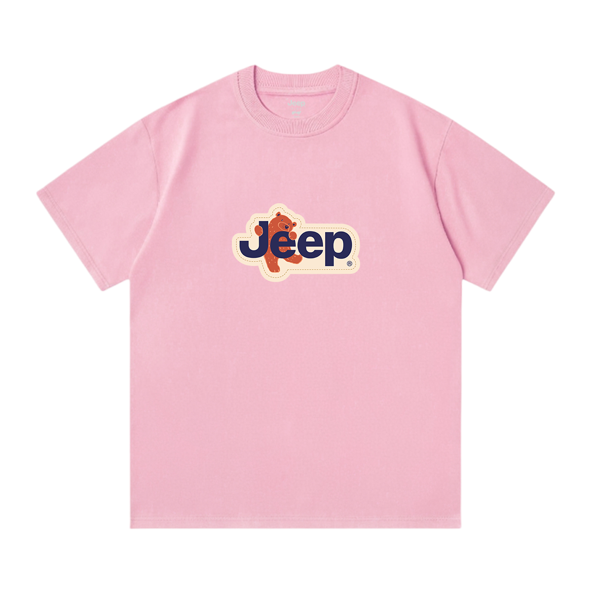 

Футболка унисекс Crew Neck Moderate Jeep, sky розовый