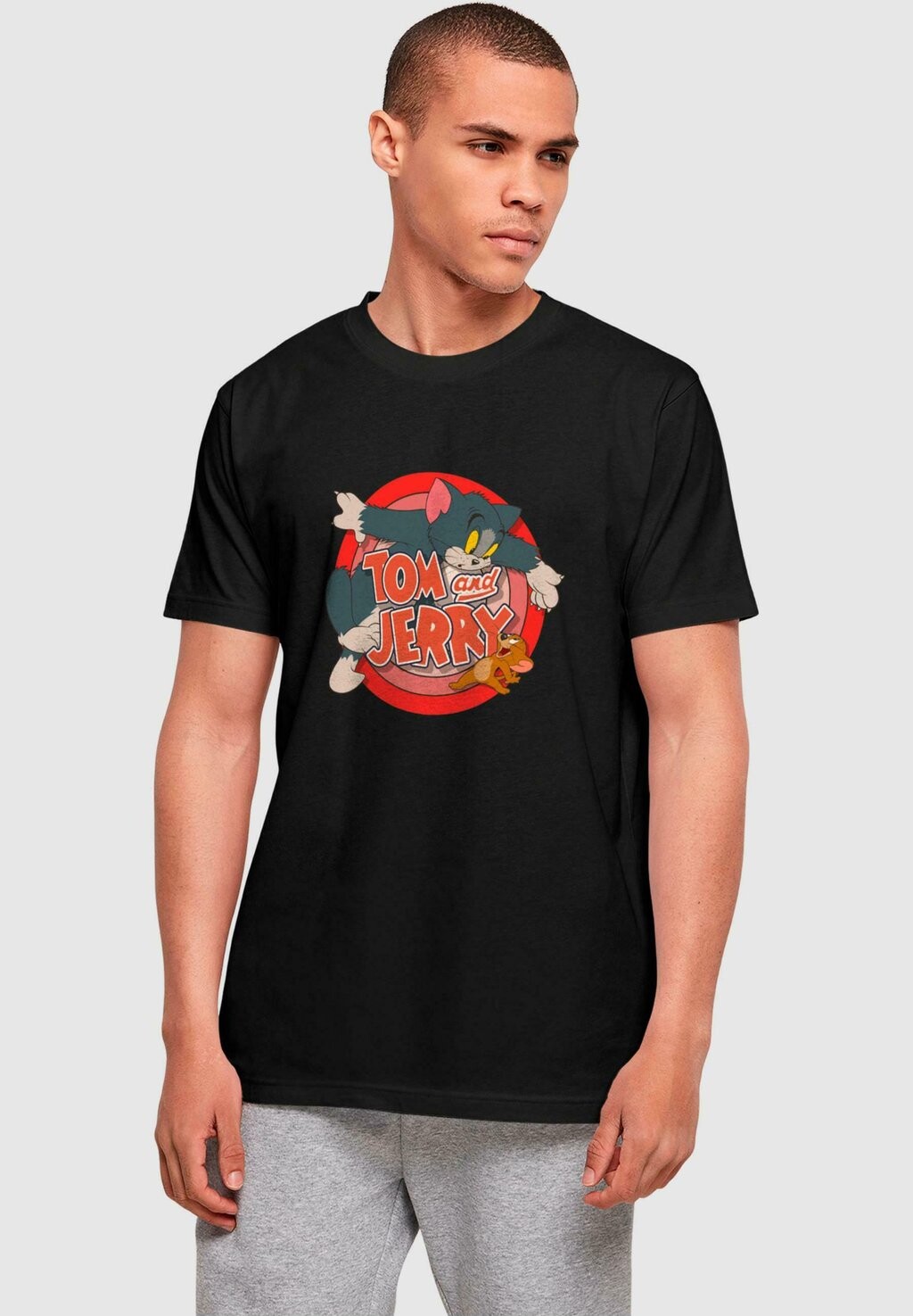 

Футболка с принтом TOM AND JERRY CLASSIC CATCH ABSOLUTE CULT, черный