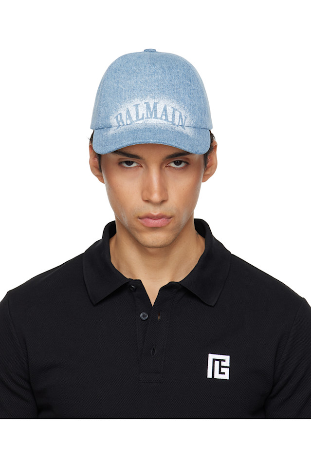 

Джинсовая кепка Balmain, синий