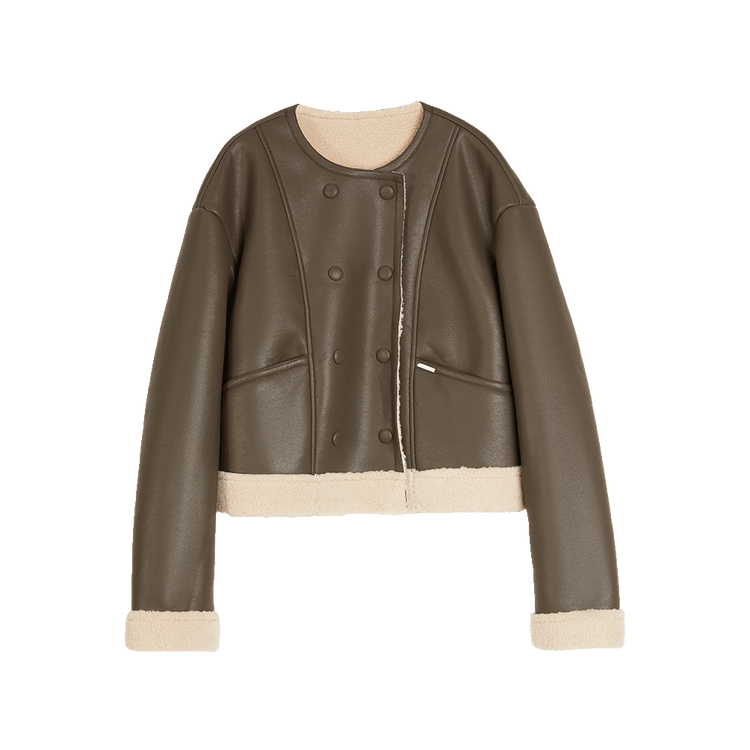 

ELLE Короткое пальто Women's Dark Brown