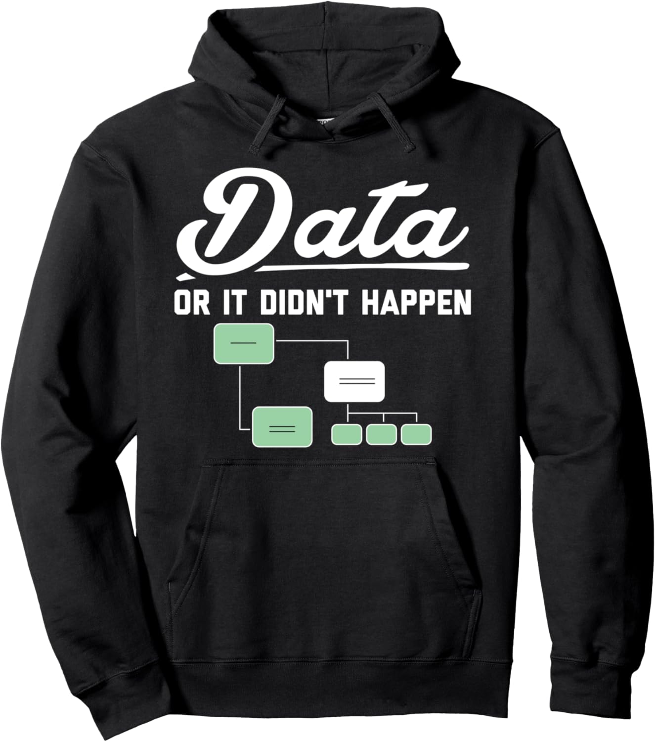 

Толстовка с капюшоном Данные или этого не было Data Science Apparel Men Women Kids, черный