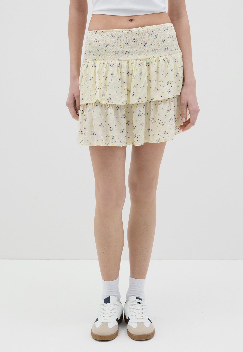 

Мини-юбка SHORT FLORAL - A-line skirt B.ANGEL, желтый