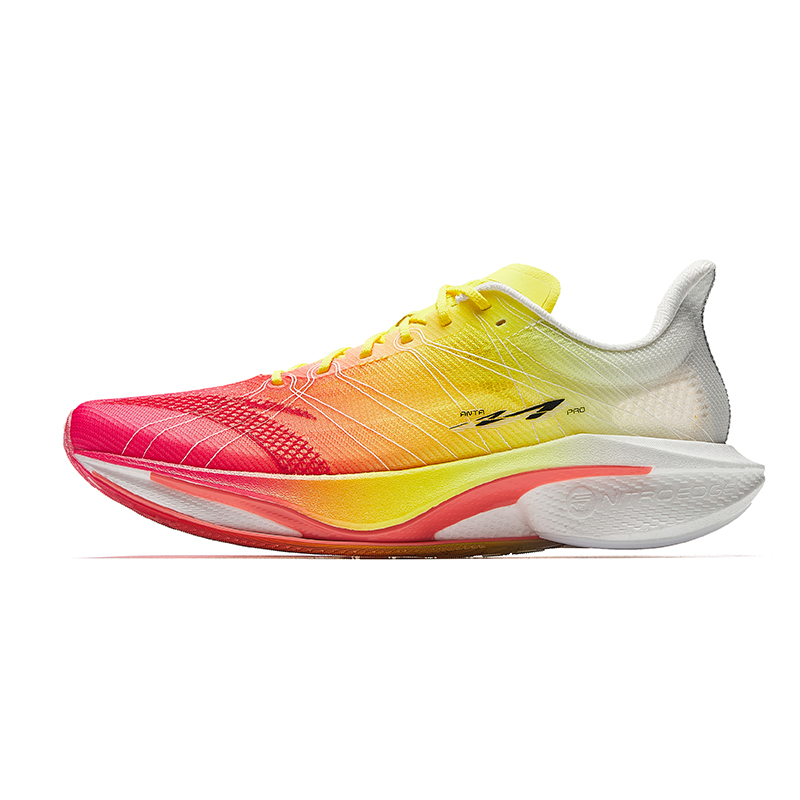 

ANTA Кроссовки для бега Mach 4Pro V2 с защитой от скольжения, износостойкие, низкие, повседневные, мужские, красные, желтые, белые