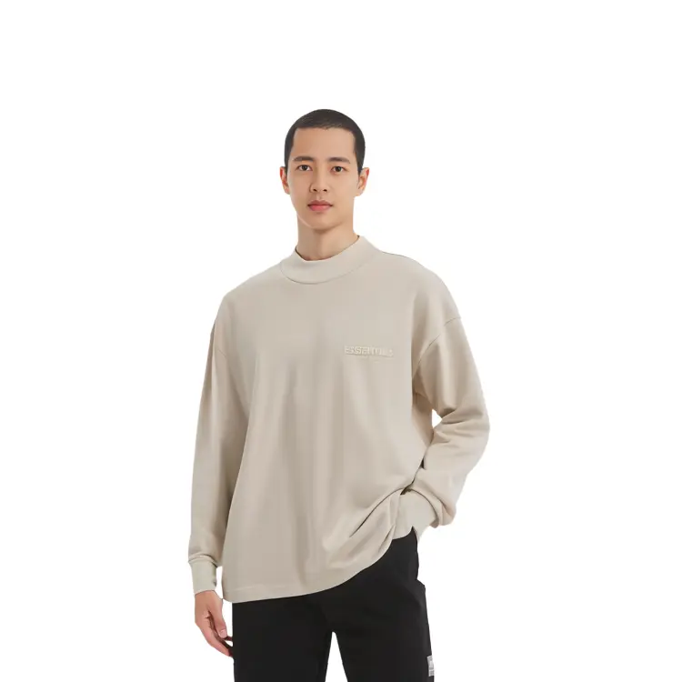 SS22 Футболка мужская пшеничная Fear Of God Essentials, цвет Wheat — фото 4
